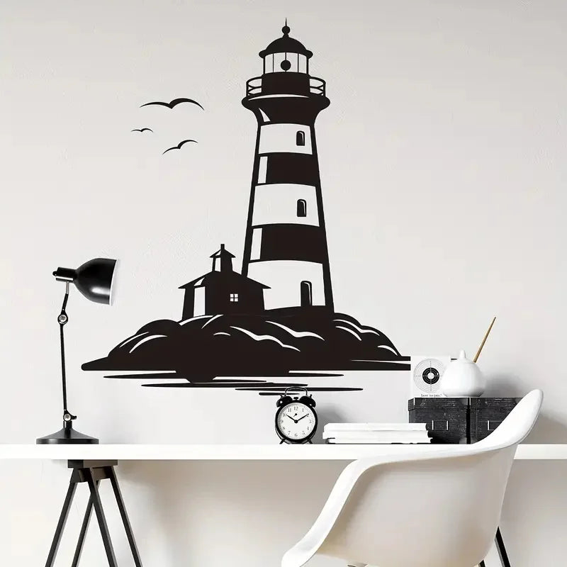 Phare sur le mur du bureau