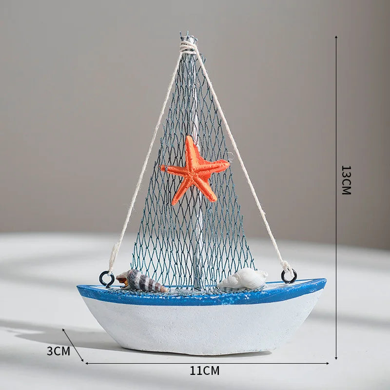 Décoration bateau de pêche en bois