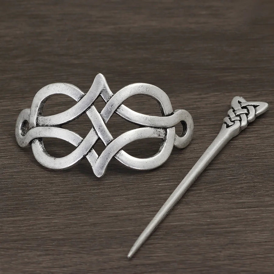 Broche à cheveux et épingle