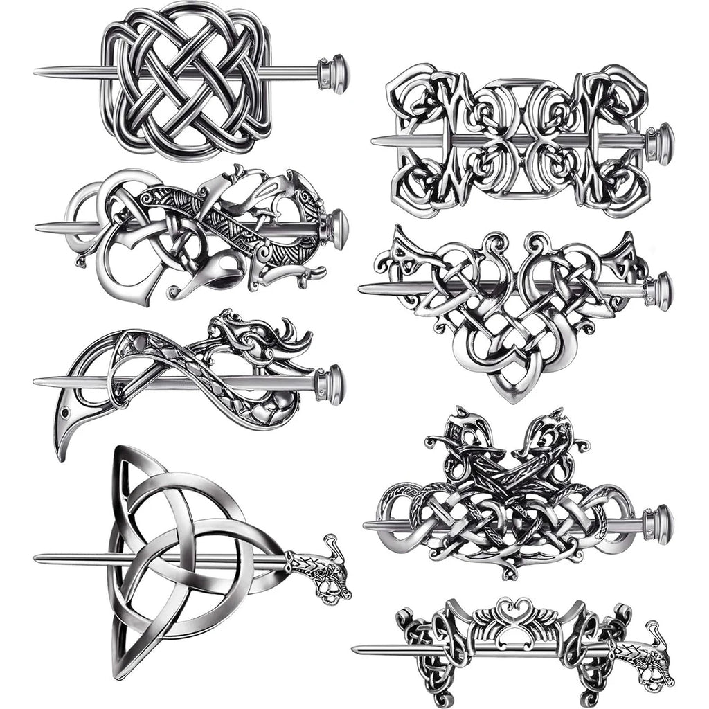 Broche à Cheveux Celtique – Élégance Médiévale