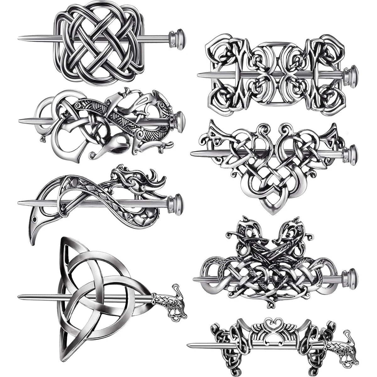 Broche à Cheveux Celtique – Élégance Médiévale