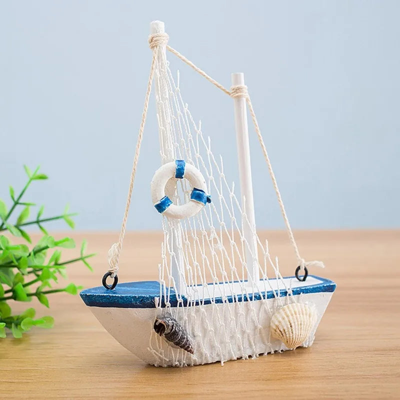 Décoration bateau de pêche en bois