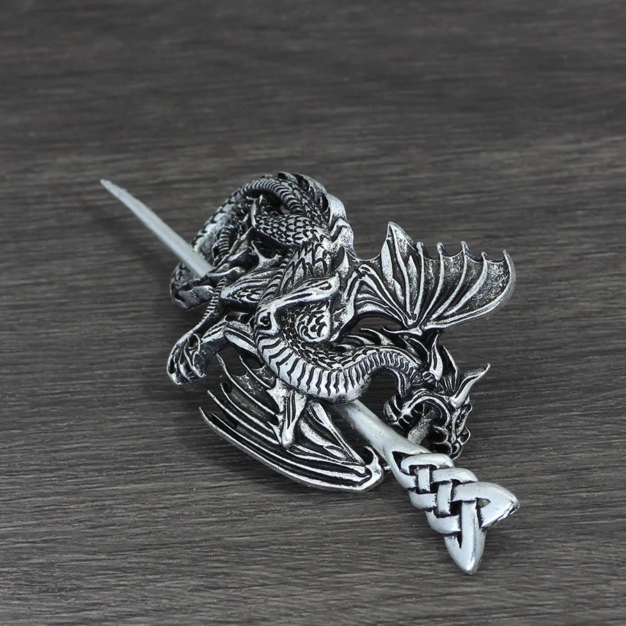 Broche à Cheveux Celtique – Élégance Médiévale