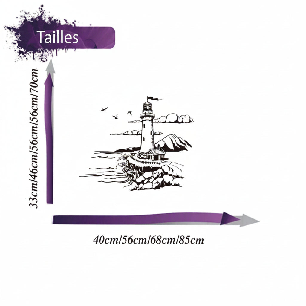 Tailles du sticker