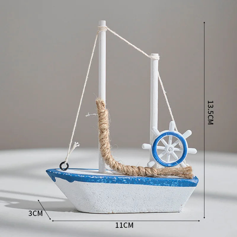 Décoration bateau de pêche en bois